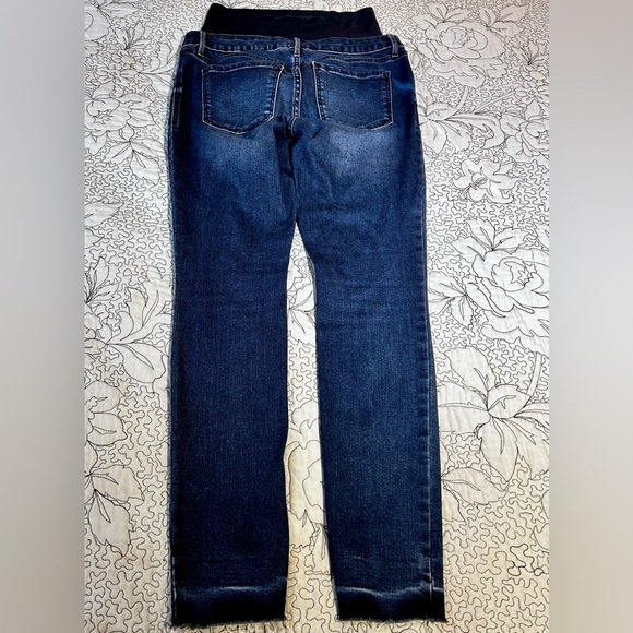 LOT OF 2 PAIR OF MATERNITY SKINNY DISTRESSED JEANS * Isabel * Old Navy Sz 8 - Picture 3 of 12